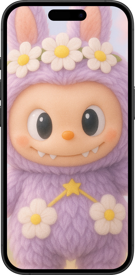 TPU чехол Лабубу 1 для Apple iPhone 16 Plus - 6709b-3714 изображение 