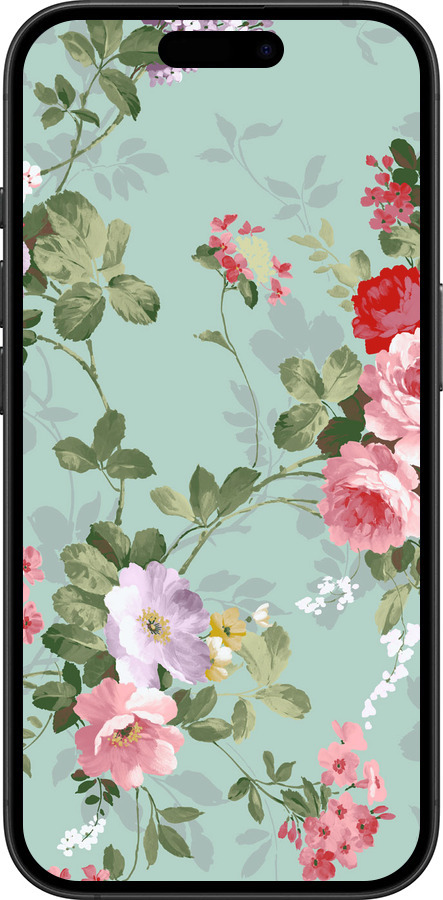 TPU чехол Цветочные обои 2 для Apple iPhone 16 Plus - 862b-3714 изображение 
