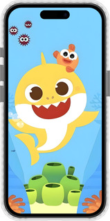 Чехол Bumper чехол Бейби Шарк для Apple iPhone 16 Plus - 6303pc-3714 изображение 