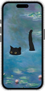 Чехол Bumper MagSafe чехол С изображением кота и водяной лилии Monet для Apple iPhone 16 Plus - 6519pm-3714 изображение 