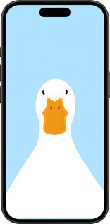 Силиконовый чехол Гусь для Apple iPhone 16 Plus - 6350u-3714 изображение 