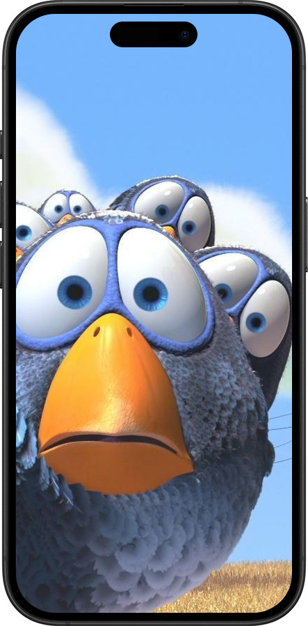 Силиконовый чехол Angry Birds для Apple iPhone 16 Plus - 6008u-3714 изображение 