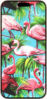 TPU чехол Tropical background для Apple iPhone 16 Pro Max - 4016b-3706 изображение 