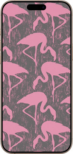 TPU чехол Vintage-Flamingos для Apple iPhone 16 Pro Max - 4171b-3706 изображение 