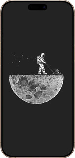 TPU чехол Moon in dark для Apple iPhone 16 Pro Max - 4176b-3706 изображение 