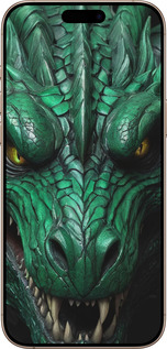 TPU чехол Зелений дракон v2 для Apple iPhone 16 Pro Max - 5817b-3706 изображение 