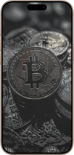 TPU чехол Black Bitcoin для Apple iPhone 16 Pro Max - 6090b-3706 изображение 