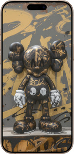 TPU чехол Bronze kaws для Apple iPhone 16 Pro Max - 6097b-3706 изображение 