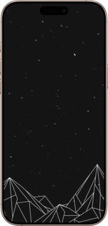 TPU чехол Черно белые абстрактные горы для Apple iPhone 16 Pro Max - 6437b-3706 изображение 