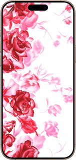TPU чехол Нарисованные розы для Apple iPhone 16 Pro Max - 724b-3706 изображение 