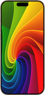 TPU чехол Радужный вихрь для Apple iPhone 16 Pro Max - 747b-3706 изображение 