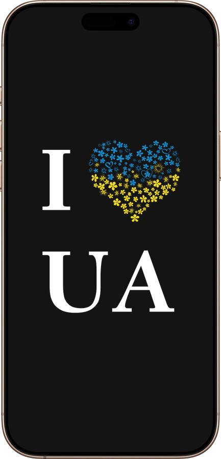 TPU чехол I love UA для Apple iPhone 16 Pro Max - 1112b-3706 изображение 