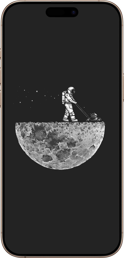 TPU чехол Moon in dark для Apple iPhone 16 Pro Max - 4176b-3706 изображение 
