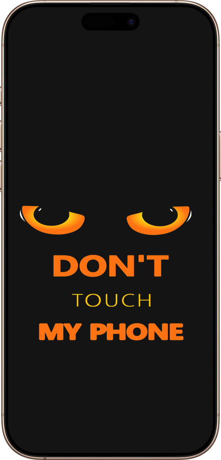 TPU чехол Don't touch the phone для Apple iPhone 16 Pro Max - 4261b-3706 изображение 