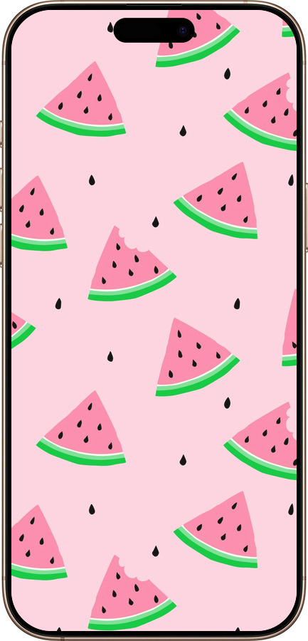TPU чехол Розовый арбуз для Apple iPhone 16 Pro Max - 4314b-3706 изображение 