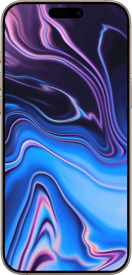 TPU чехол Узор воды для Apple iPhone 16 Pro Max - 4491b-3706 изображение 