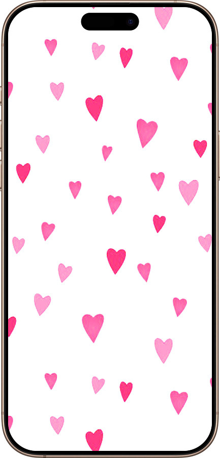 TPU чехол Сердечки 2 для Apple iPhone 16 Pro Max - 4763b-3706 изображение 