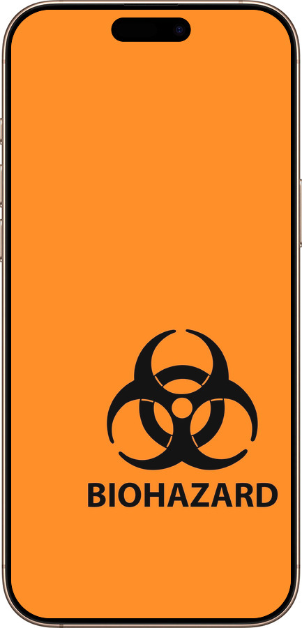 TPU чехол biohazard 33 для Apple iPhone 16 Pro Max - 4851b-3706 изображение 