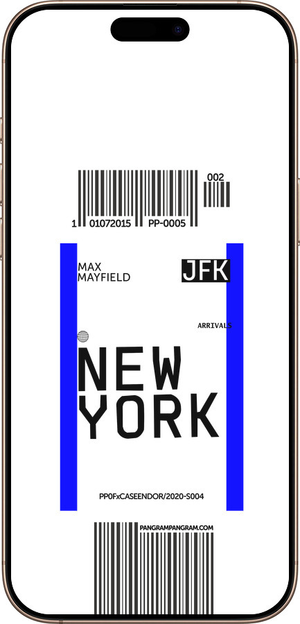 TPU чехол New York для Apple iPhone 16 Pro Max - 4861b-3706 изображение 