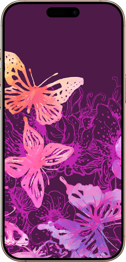 TPU чехол Метелики v2 для Apple iPhone 16 Pro Max - 5475b-3706 изображение 