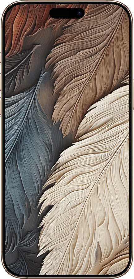 TPU чехол Листья в стиле бохо для Apple iPhone 16 Pro Max - 5643b-3706 изображение 