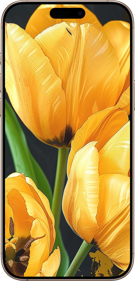 TPU чехол Жовті тюльпани для Apple iPhone 16 Pro Max - 5991b-3706 изображение 
