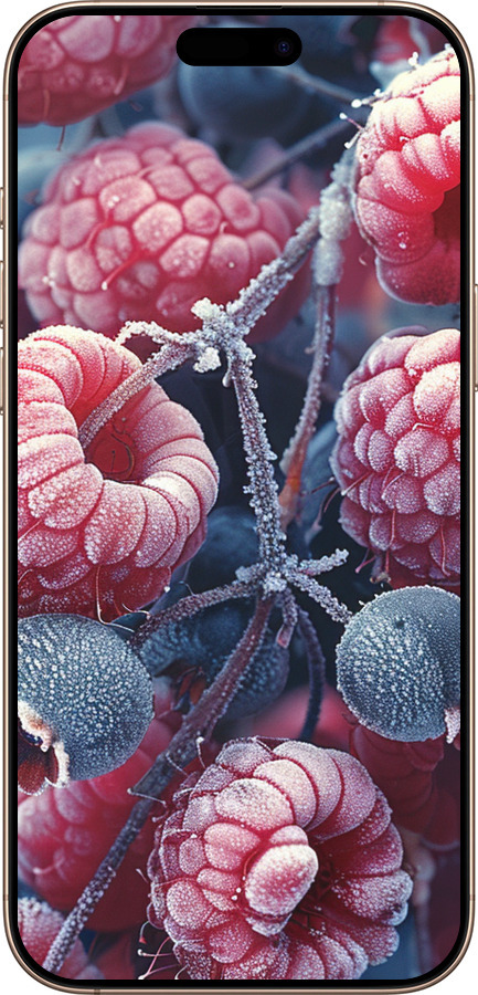 TPU чехол Морозные ягоды для Apple iPhone 16 Pro Max - 6033b-3706 изображение 