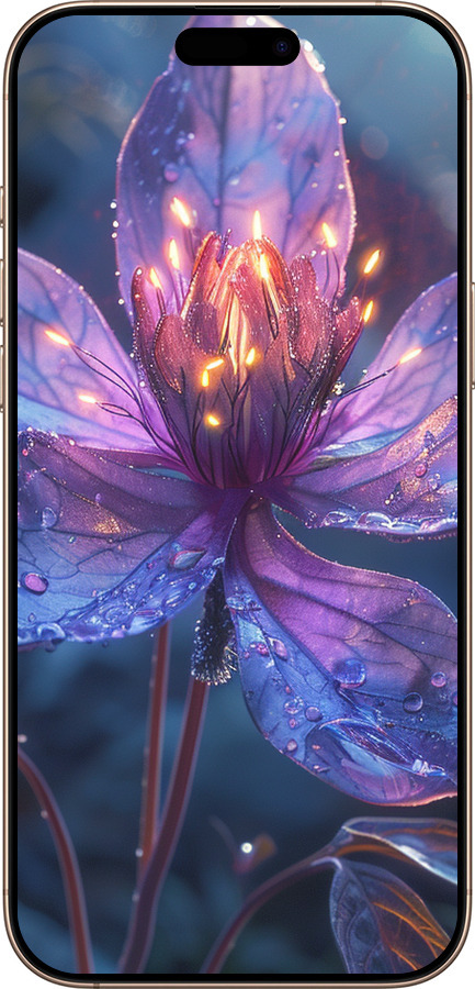 TPU чехол Магический цветок для Apple iPhone 16 Pro Max - 6038b-3706 изображение 