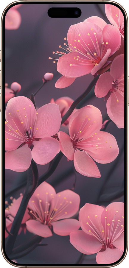 TPU чехол Пурпурная сакура для Apple iPhone 16 Pro Max - 6075b-3706 изображение 