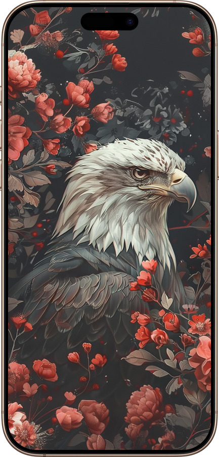 TPU чехол Цветочный страж для Apple iPhone 16 Pro Max - 6102b-3706 изображение 