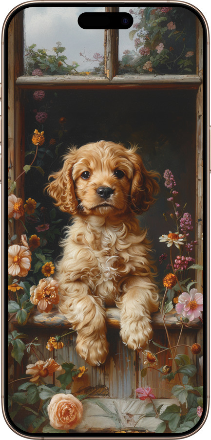 TPU чехол Щенок cocker spaniel для Apple iPhone 16 Pro Max - 6136b-3706 изображение 