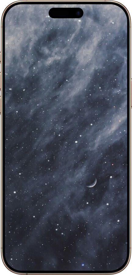 TPU чехол Голубые облака, Голубая луна для Apple iPhone 16 Pro Max - 6398b-3706 изображение 