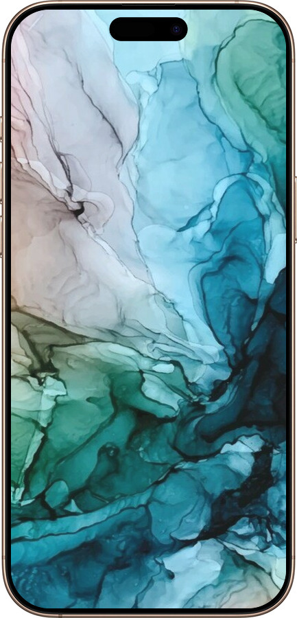 TPU чехол С красочной абстрактной картиной Соленые берега для Apple iPhone 16 Pro Max - 6405b-3706 изображение 