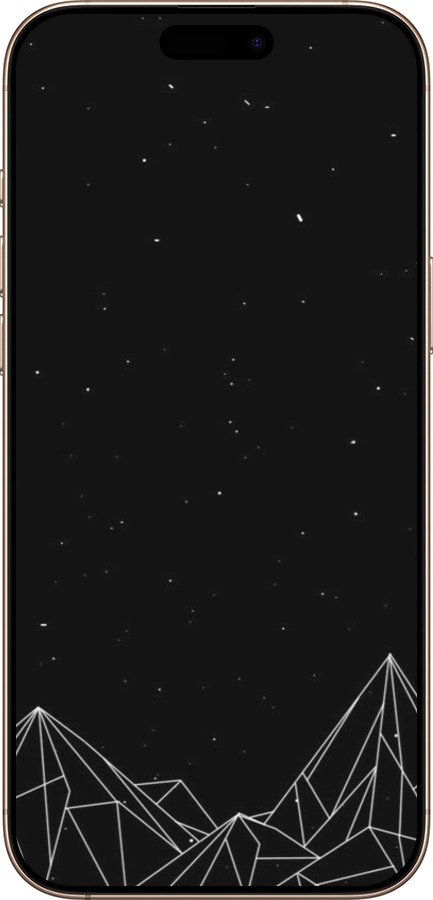 TPU чехол Черно белые абстрактные горы для Apple iPhone 16 Pro Max - 6437b-3706 изображение 
