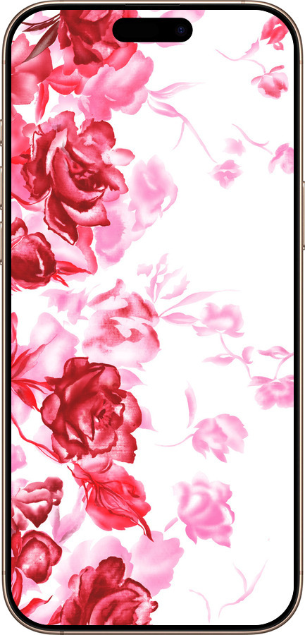 TPU чехол Нарисованные розы для Apple iPhone 16 Pro Max - 724b-3706 изображение 