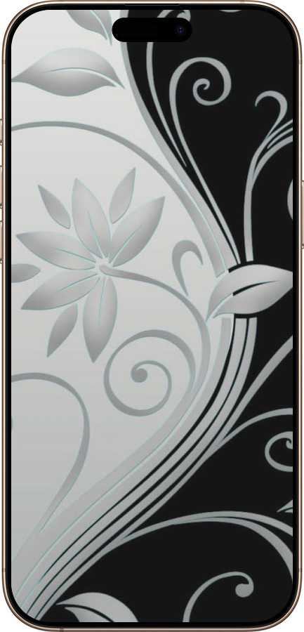 TPU чехол Цветы на чёрно-белом фоне для Apple iPhone 16 Pro Max - 840b-3706 изображение 
