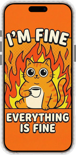 Чохол Bumper MagSafe чехол Funny Cat для Apple iPhone 16 Pro Max - 6786pm-3706 изображение 