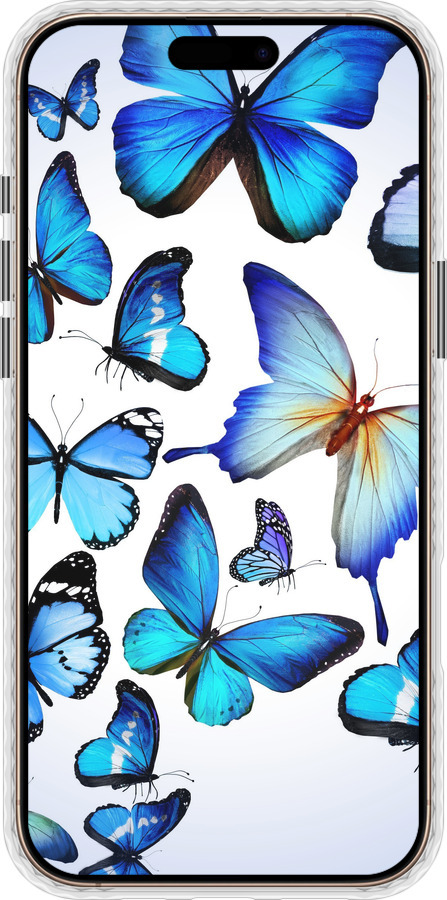 Чохол Bumper MagSafe чехол Метелики для Apple iPhone 16 Pro Max - 6023pm-3706 изображение 
