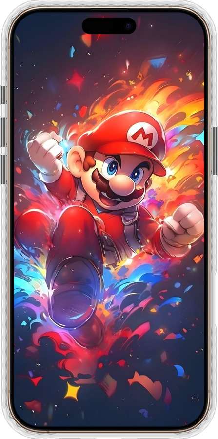 Чохол Bumper чехол Супер Маріо для Apple iPhone 16 Pro Max - 6342pc-3706 изображение 
