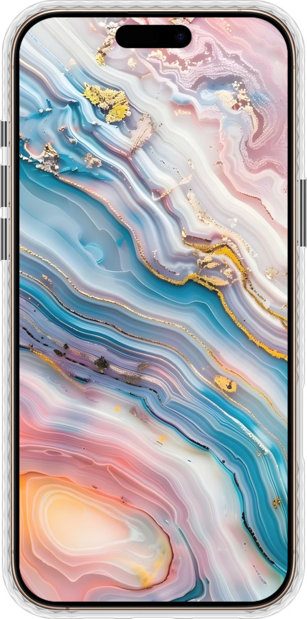 Чехол Bumper MagSafe чехол Мрамор красивый для Apple iPhone 16 Pro Max - 6376pm-3706 изображение 