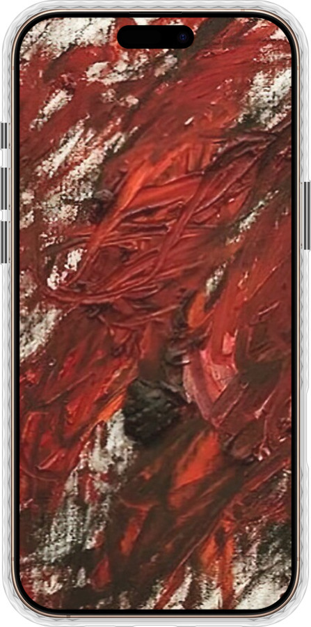 Чехол Bumper MagSafe чехол Абстрактная композиция в красных тонах для Apple iPhone 16 Pro Max - 6541pm-3706 изображение 