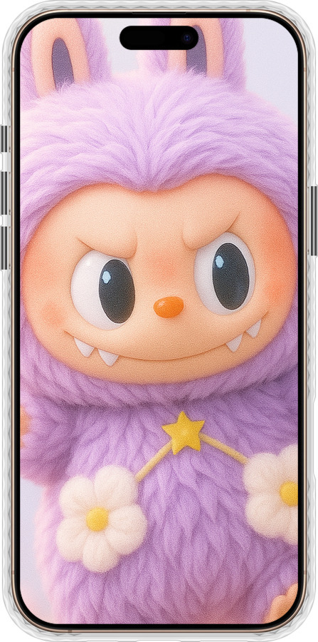 Чехол Bumper чехол Лабубу для Apple iPhone 16 Pro Max - 6708pc-3706 изображение 