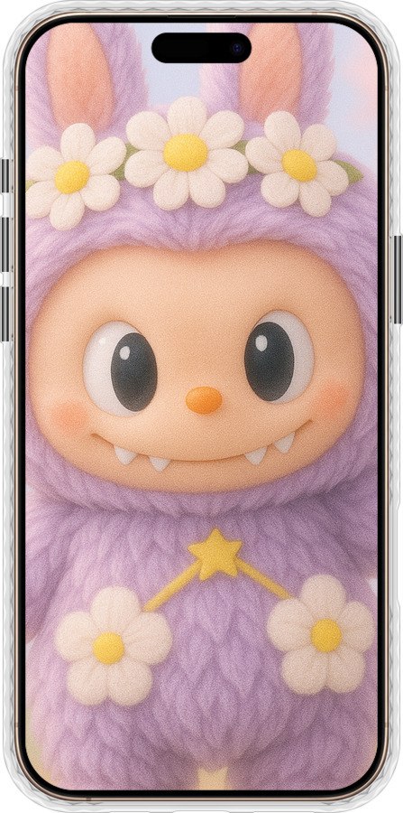 Чехол Bumper чехол Лабубу 1 для Apple iPhone 16 Pro Max - 6709pc-3706 изображение 