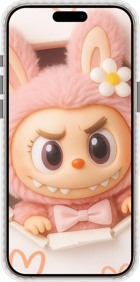 Чехол Bumper чехол Лабубу 2 для Apple iPhone 16 Pro Max - 6710pc-3706 изображение 