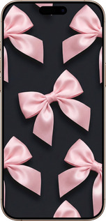 Силіконовий чехол Coquette Ribbons Dark Coquette для Apple iPhone 16 Pro Max - 6767u-3706 изображение 