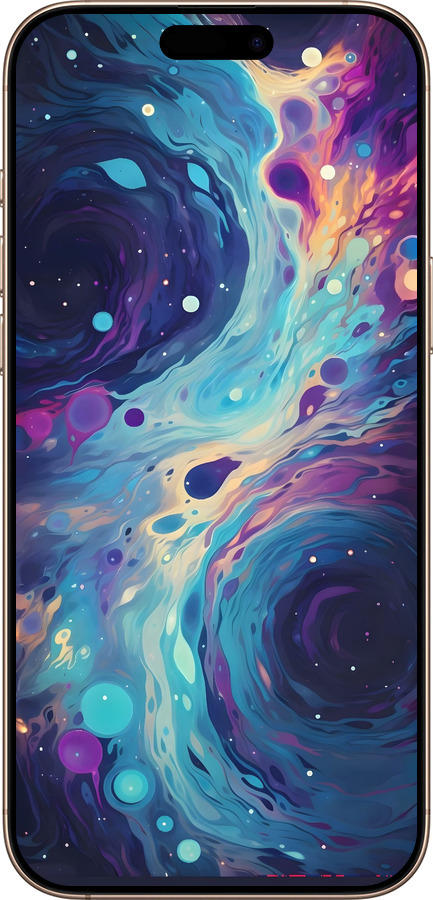 Силиконовый чехол Арт акварель для Apple iPhone 16 Pro Max - 6329u-3706 изображение 