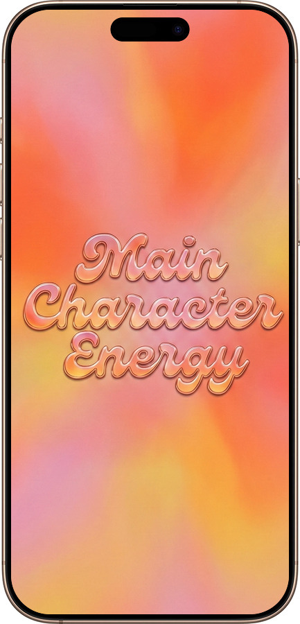 Силиконовый чехол Aura Gradient Main Character Energy Aesthetic Y2K для Apple iPhone 16 Pro Max - 6783u-3706 изображение 
