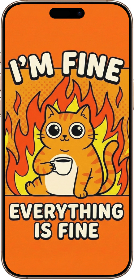 Силиконовый чехол Funny Cat для Apple iPhone 16 Pro Max - 6786u-3706 изображение 