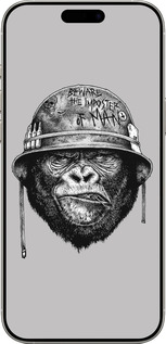 TPU чехол military monkey для Apple iPhone 16 Pro - 4177b-3708 изображение 