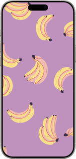 TPU чехол Банани для Apple iPhone 16 Pro - 4312b-3708 изображение 